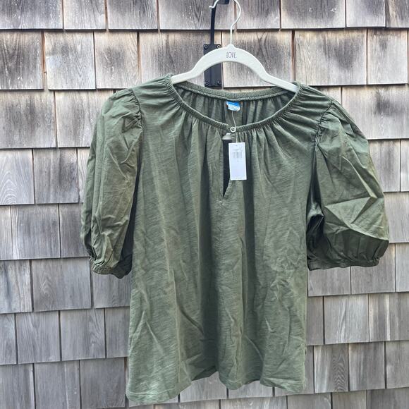 Old Navy NWT Peasant Blouse, Green, Small - Picture 1 of 6
